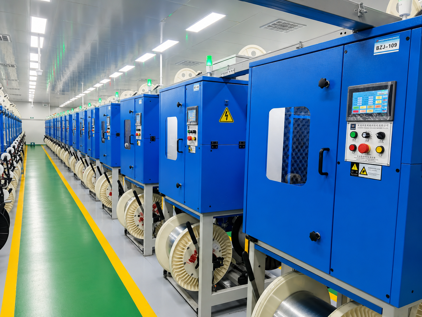 Industrial braiding machine application reference