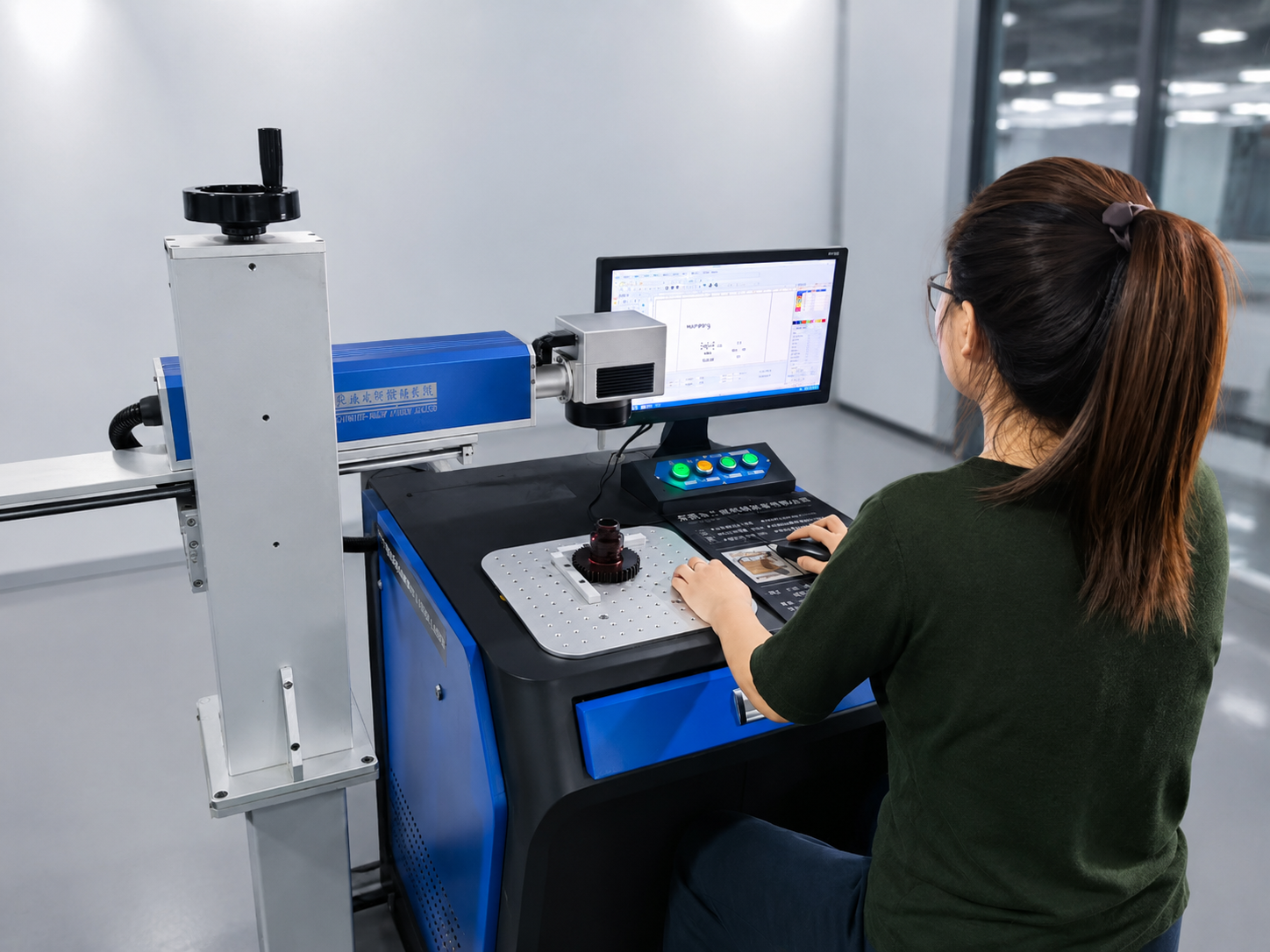 Factory testing and quality inspection before braiding machine delivery