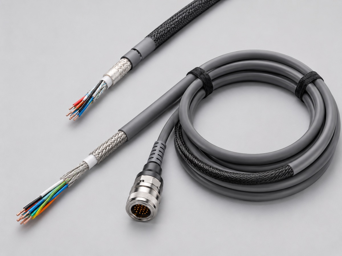 Small diameter cable braiding application example